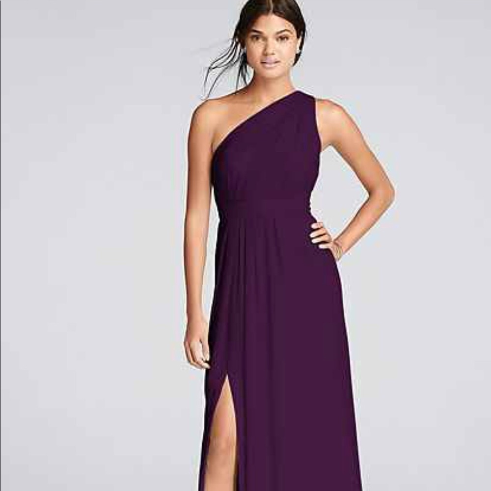 Chiffon Plum Bridesmaid dress. New. Never worn